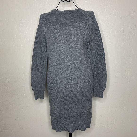 Rebecca Minkoff Janica Gray Metallic Sweater Dress Womens Size Small MSRP $228 - Picture 6 of 9